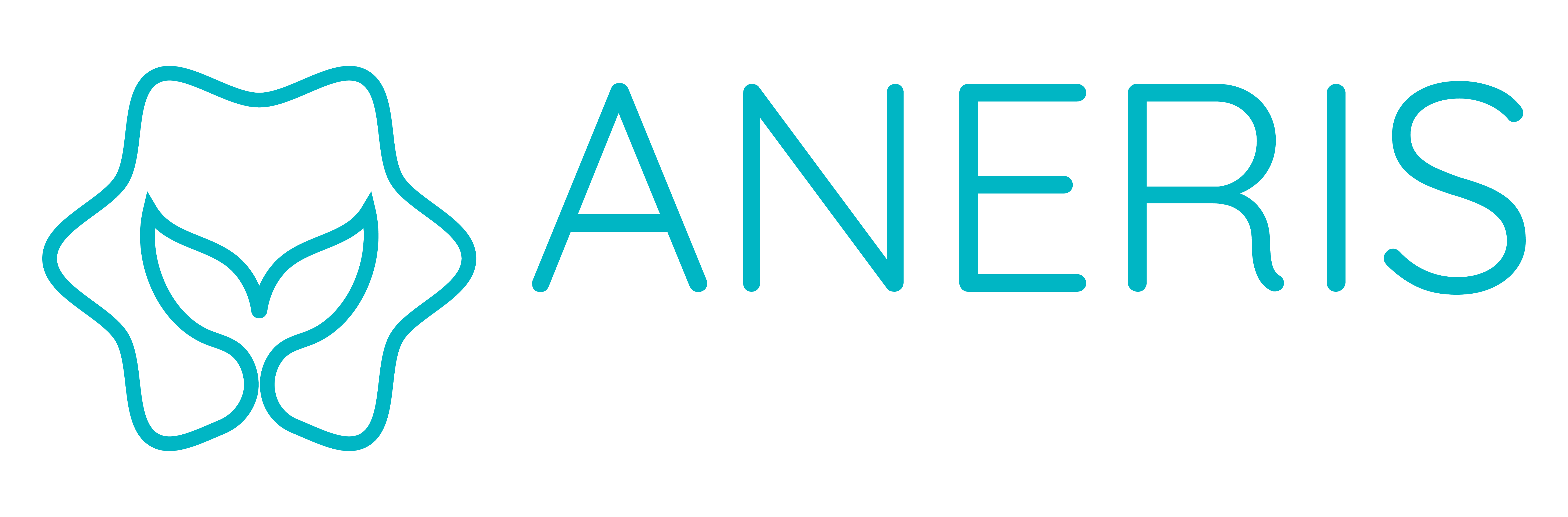 White logo with text logo